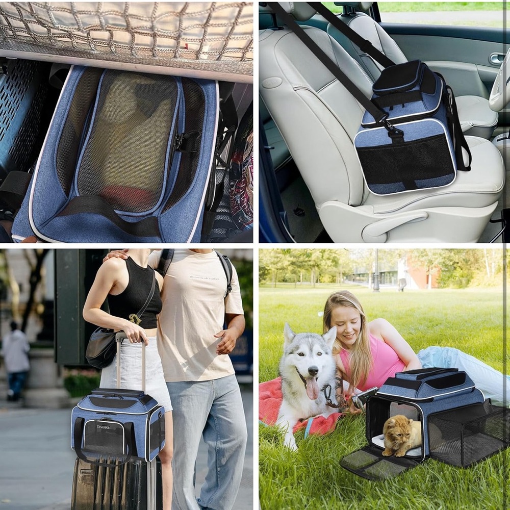 Petskd Top and Side Expandable Pet carrier NEW - Picture 8 of 10